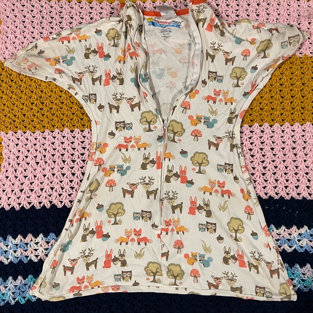 Zipadee-Zip Sleep Sack/Transition Swaddle- Woodland Print